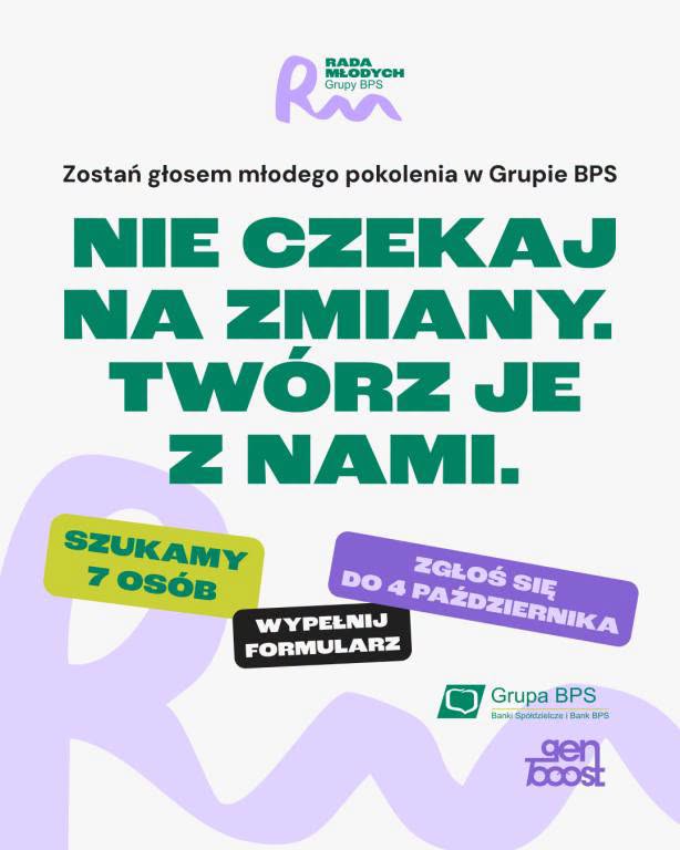 Zostań głosem młodego pokolenia w Grupie BPS