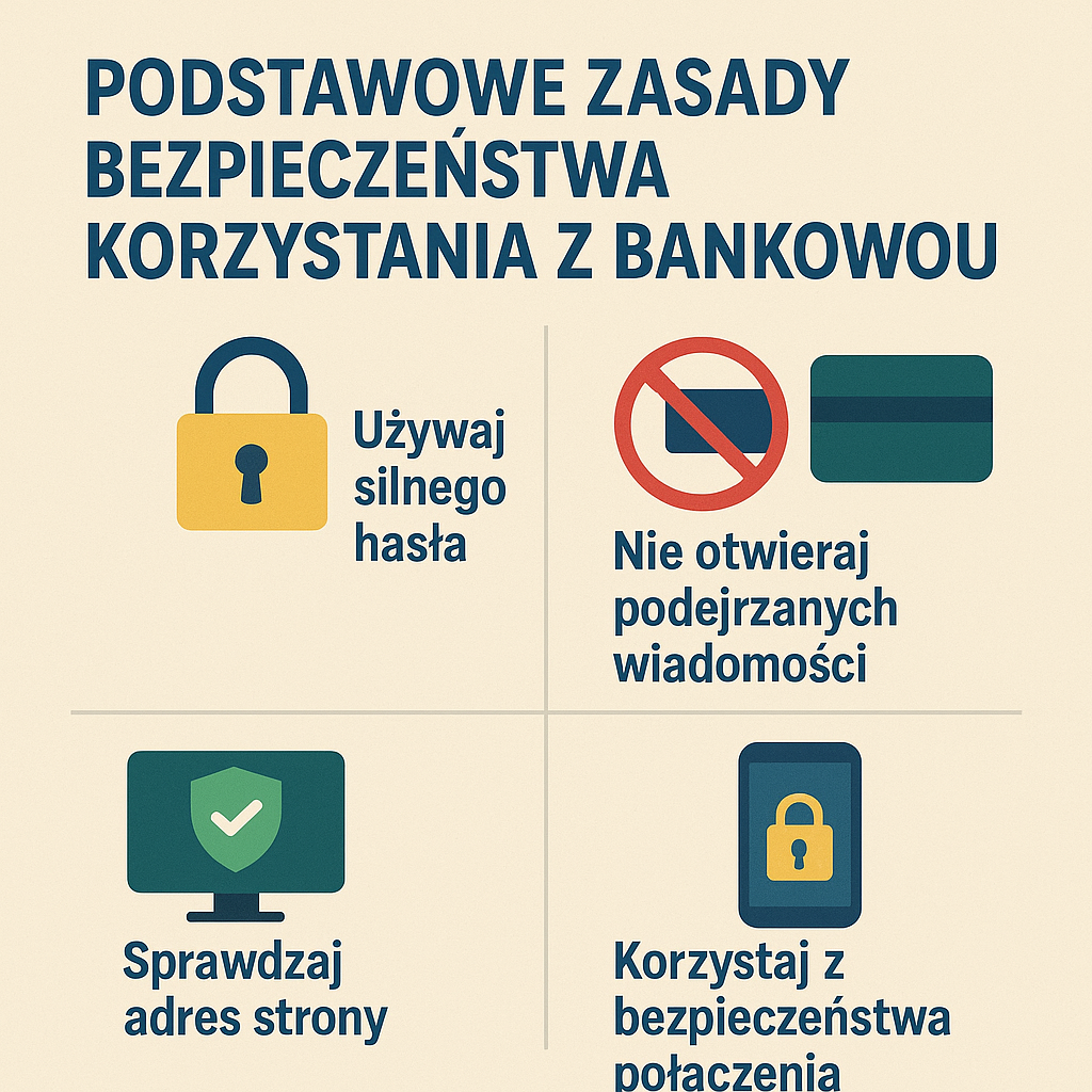 Zasady bezpieczeństwa korzystania z bankowości elektronicznej